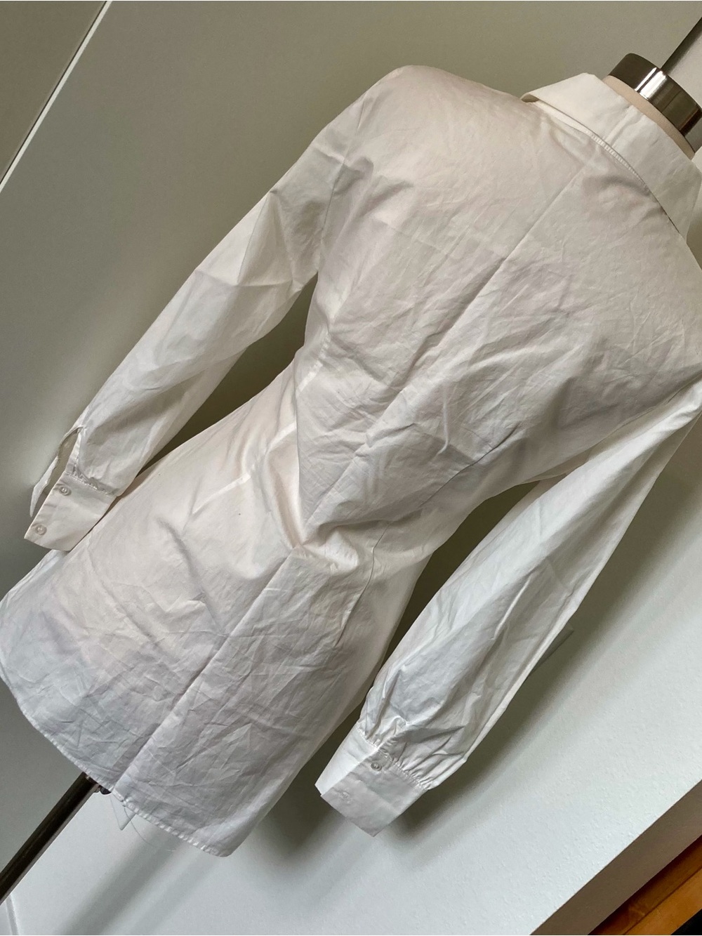 Lush White Classic Shirt Dress - Picture 4 of 10